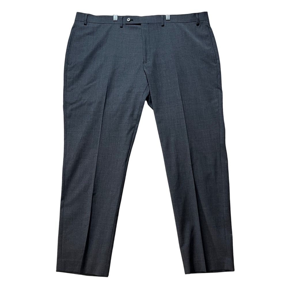 Lauren Ralph Lauren Dress Pants Men 42x30 Gray Wool Blend Flat Front Performance